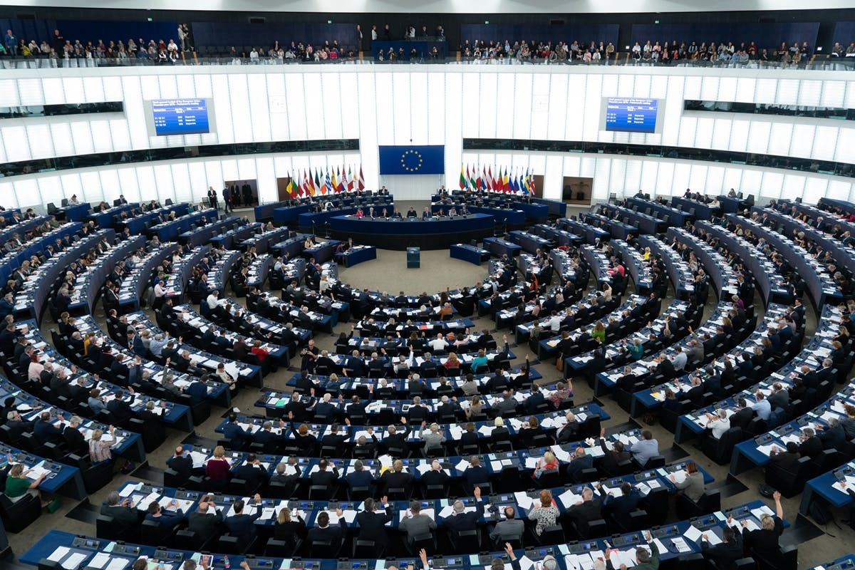 Europaparlamentet plenumssal