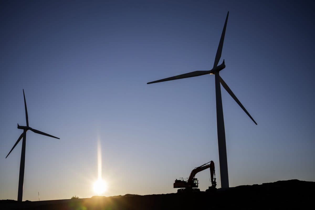 Hitra2 vindpark 21. November 2018.Foto: Ole Martin Wold