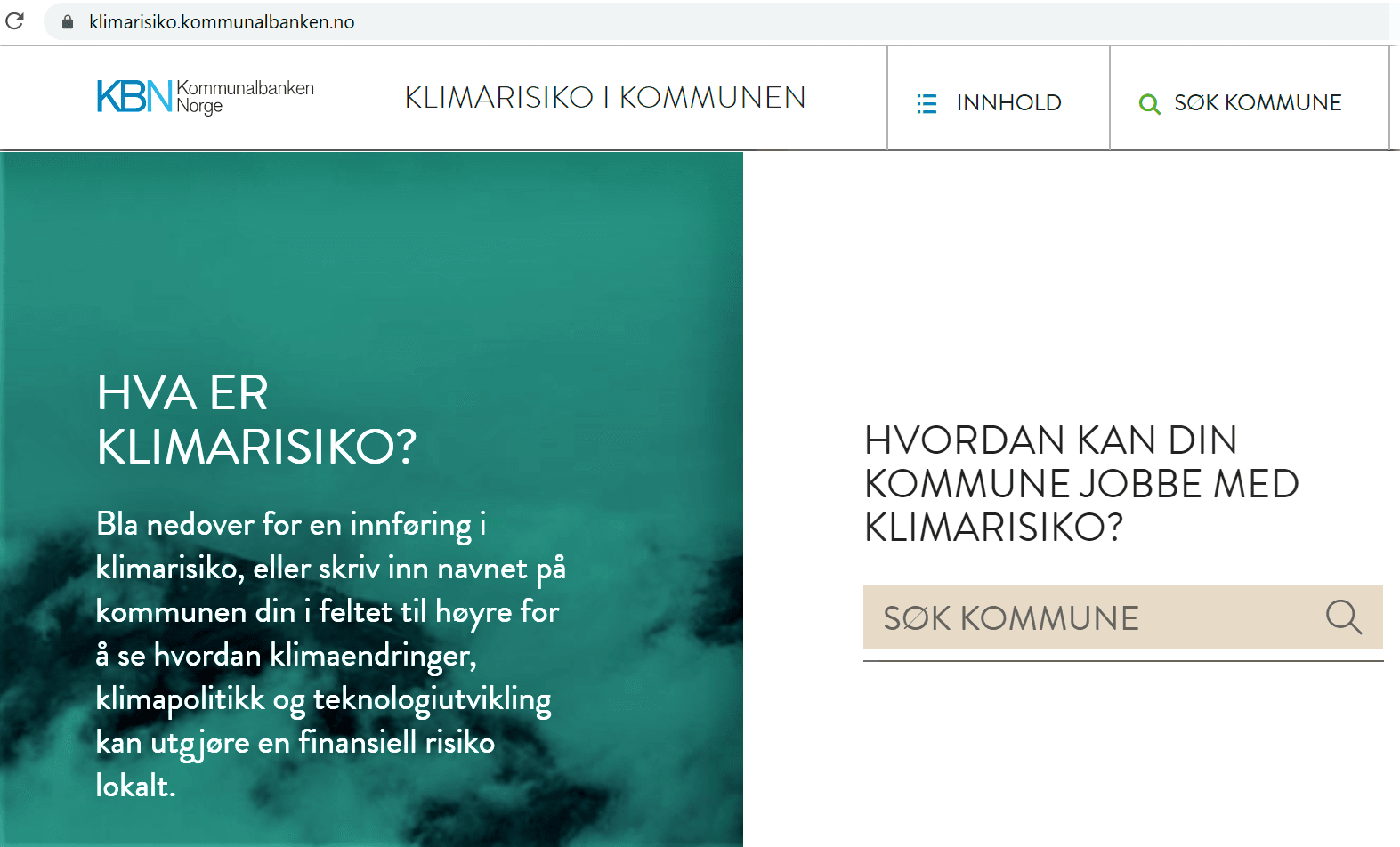 Illustrasjon – omtale av Kommunalbankens klimarisiko-verktøy