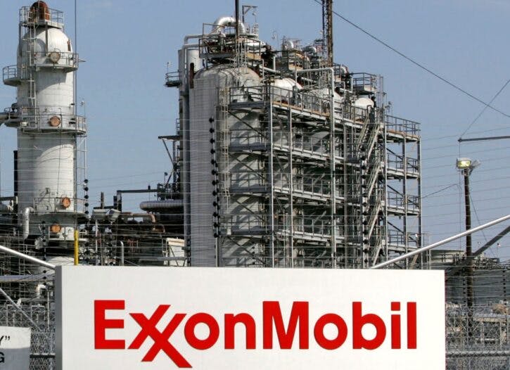 A view of the Exxon Mobil refinery in Baytown, Texas