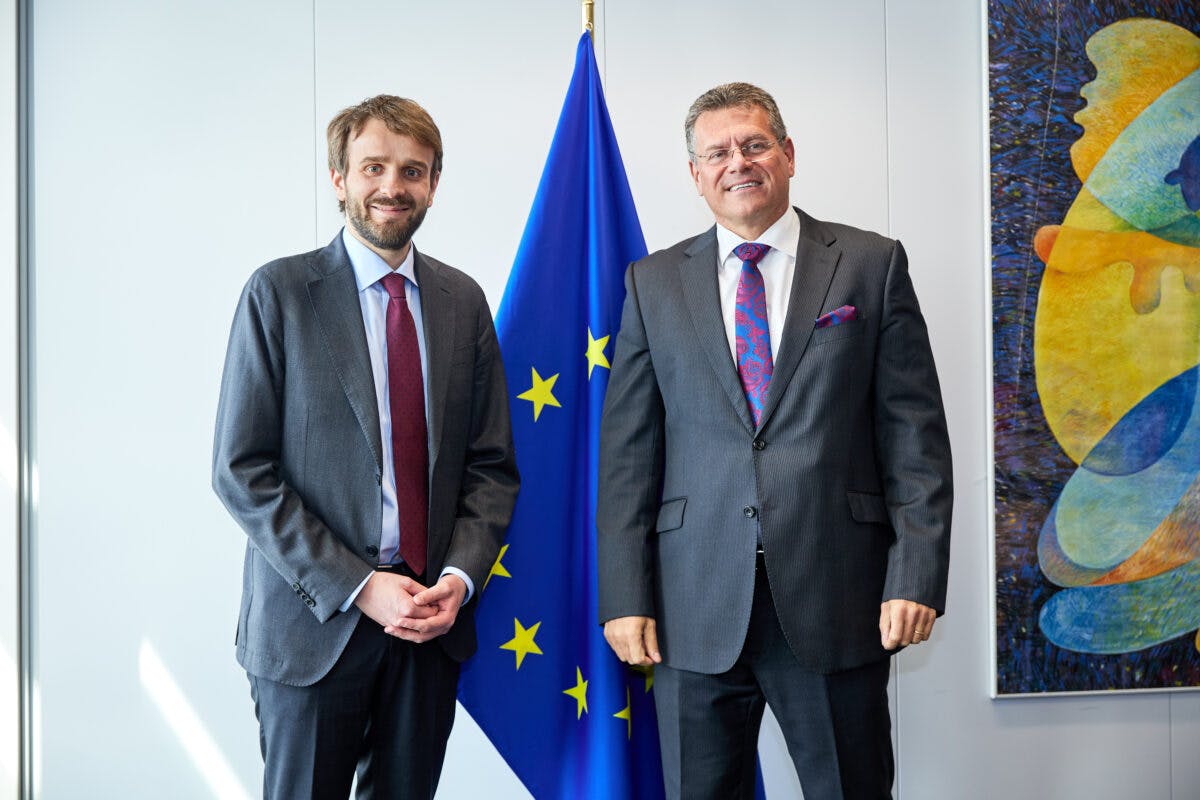 Visite de Jan Christian Vestre, ministre norvégien du Commerce et de l`Industrie, à la Commission européenne