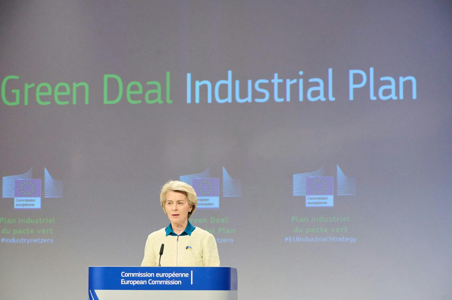 Conclusions de la réunion hebdomadaire de la Commission von der Leyen de Ursula von der Leyen, présidente de la Commission européenne, sur le plan industriel du pacte vert