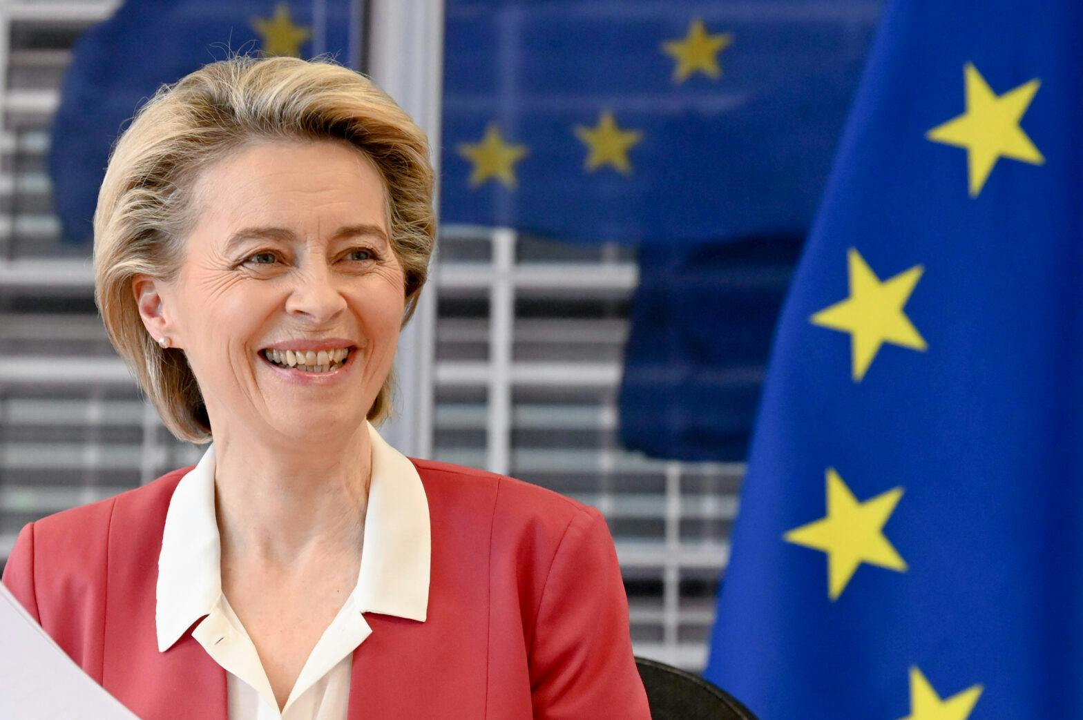Videoconference between Ursula von der Leyen, President of the European Commission, and inter-institutional actors