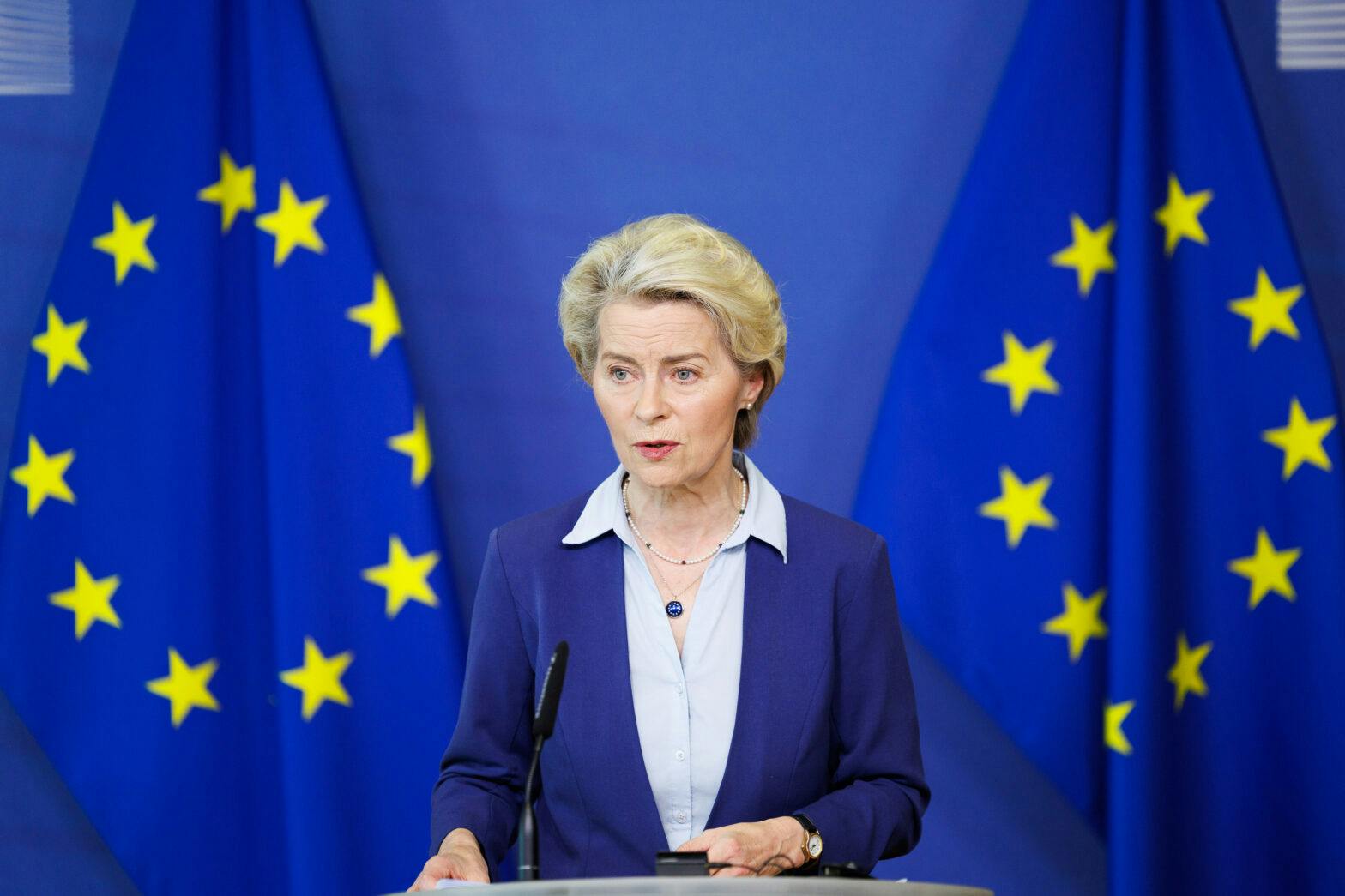 Point presse d`Ursula von der Leyen, présidente de la Commission européenne, sur les résultats de la réunion du Collège d`aujourd`hui