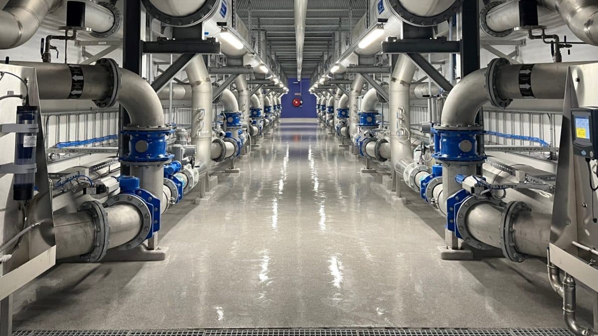 Et vannbehandlingsanlegg