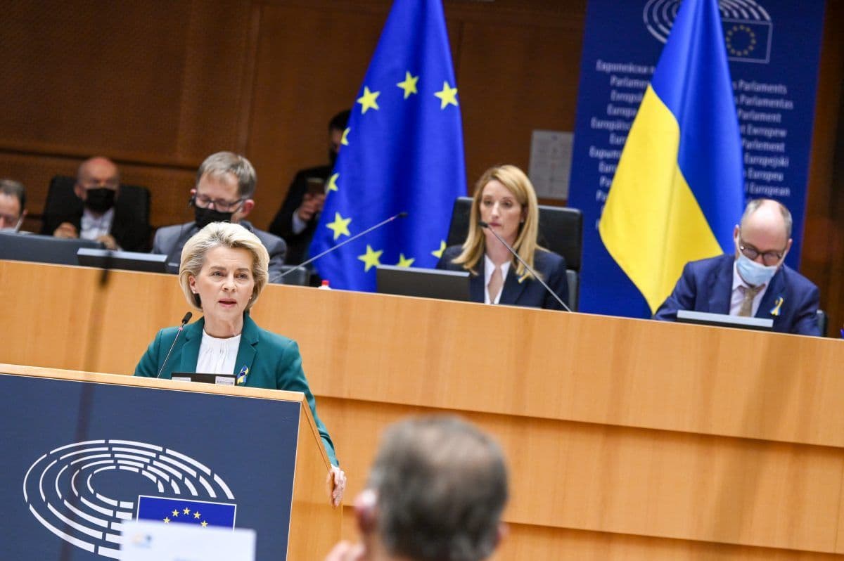 von der leyen ved talerstol