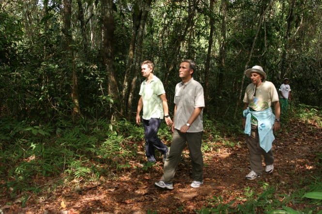 Starten på Amazonasfondet i 2008. Daværende miljøminister Erik Solheim, statsminister Jens Stoltenberg og Brasils miljøminister Carlos Minc.