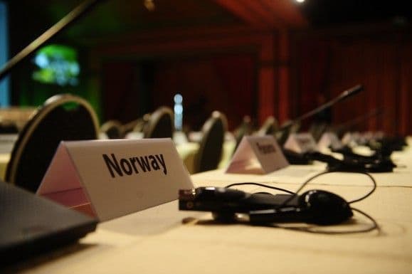 Fra konferansen om skog og klima i Oslo 2010 (foto: Statsmin. kontor. Lisens: CC-by-nd)