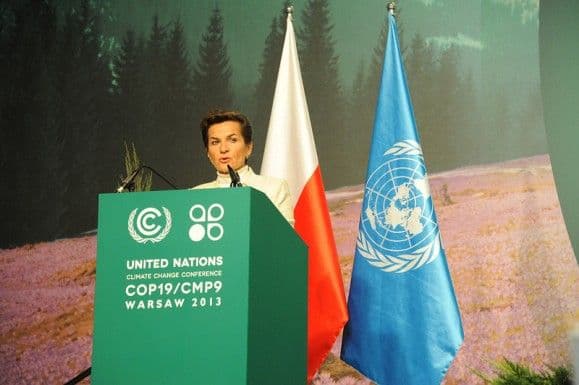 FNs klimasjef Christiana Figueres tar til orde for at store investorer må sette mer penger i fornybar energi og grønn infrastruktur. (Foto: CC-UNFCCC)