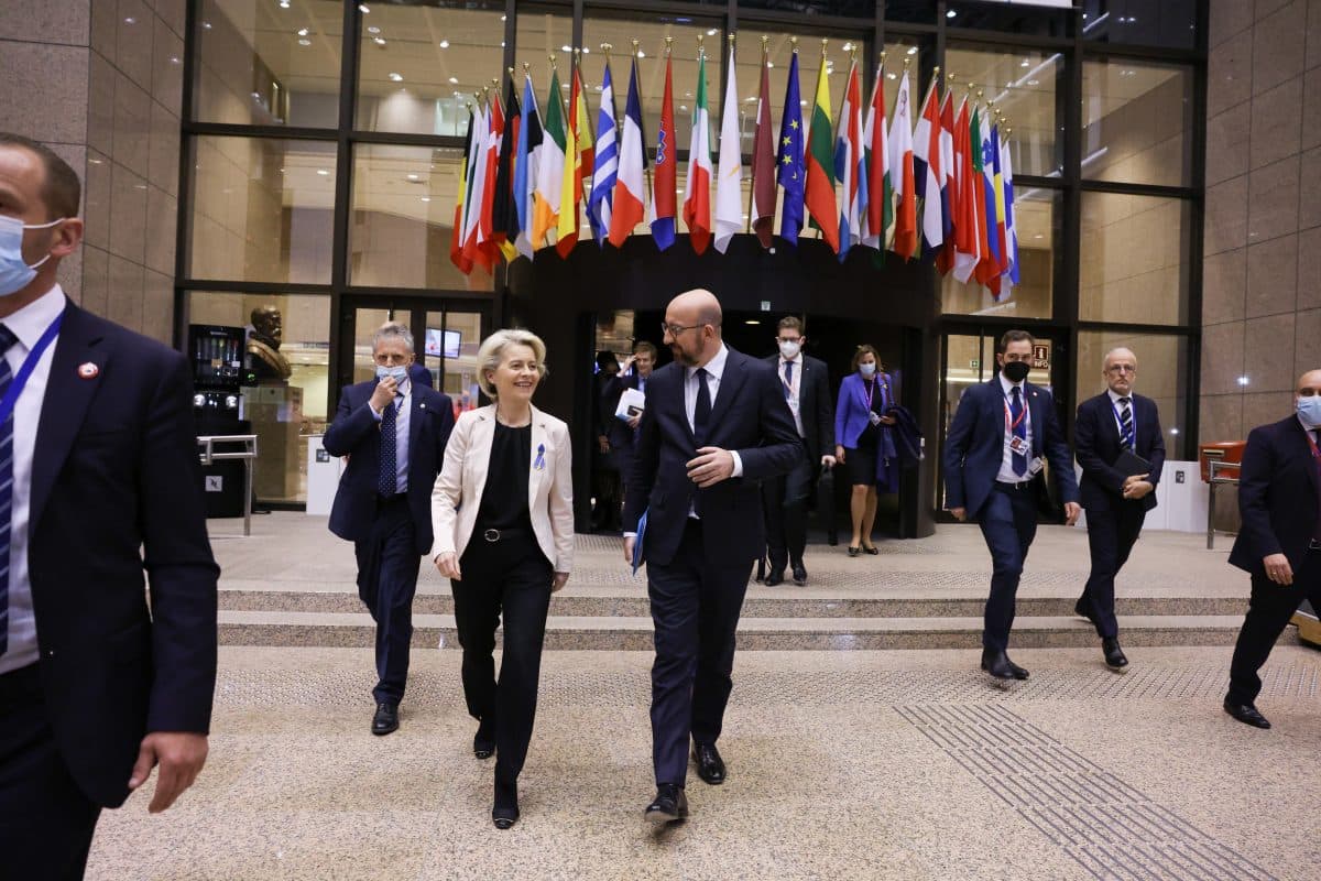 eu-ledere i vandrehall