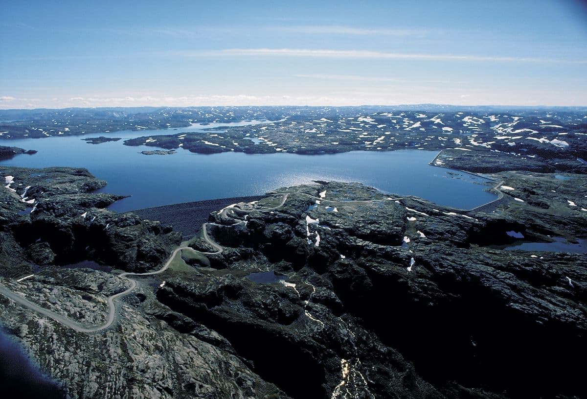 Blåsjø reservoar i Ryfylke og Setesdal (foto: Statkraft)